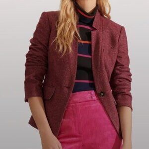 Veronica Beard Burgundy Farley Dickey Jacket sz 14